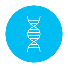 Image showing DNA line icon.