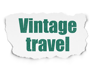 Image showing Travel concept: Vintage Travel on Torn Paper background