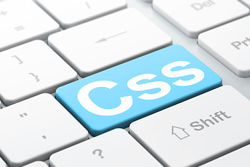 Image showing Software concept: Css on computer keyboard background