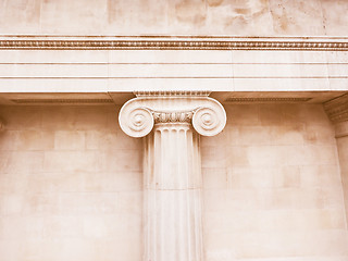 Image showing  Ionic capital vintage