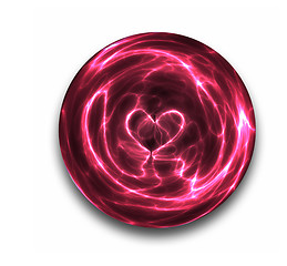 Image showing crystal ball heart