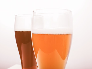 Image showing  Two glasses of German beer vintage