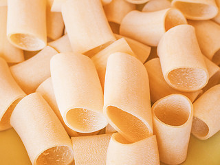 Image showing Retro looking Paccheri pasta