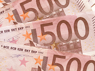 Image showing  Euro note vintage