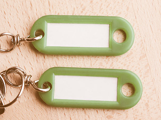 Image showing  Green keyring vintage