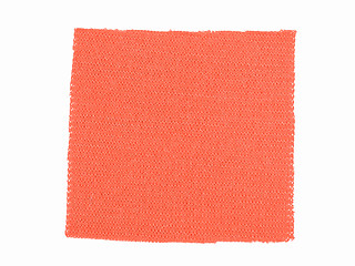 Image showing  Red fabric sample vintage