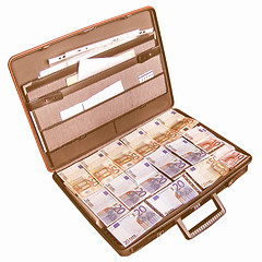 Image showing  Money suitcase vintage