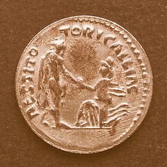 Image showing  Roman coins vintage