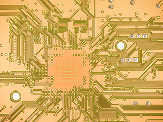 Image showing  Printed circuit background vintage