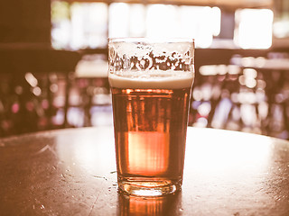 Image showing  Pint of beer vintage