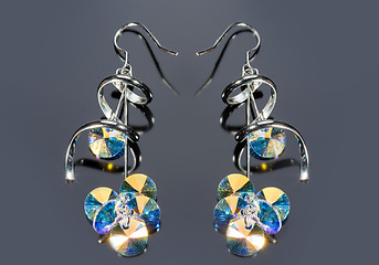 Image showing Pear Diamonds Earrings