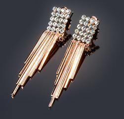 Image showing Pear Diamonds Earrings