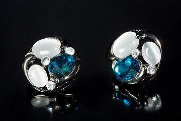 Image showing Pear Diamonds Earrings