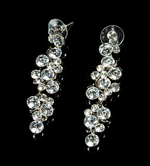 Image showing Pear Diamonds Earrings