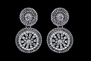Image showing Pear Diamonds Earrings