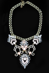 Image showing luxury necklace on black stand