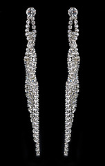 Image showing Pear Diamonds Earrings