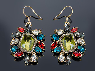 Image showing Pear Diamonds Earrings