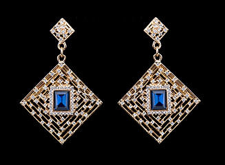 Image showing Pear Diamonds Earrings