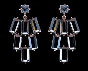 Image showing Pear Diamonds Earrings