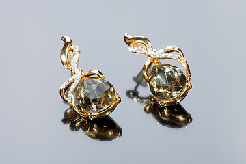 Image showing Pear Diamonds Earrings