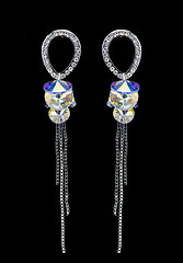 Image showing Pear Diamonds Earrings