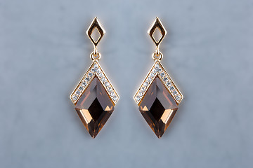 Image showing Pear Diamonds Earrings