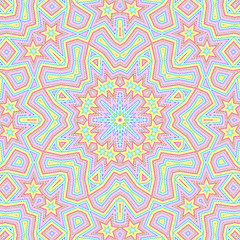 Image showing Bright color lines concentric pattern