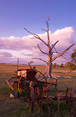 Image showing old farm machinery