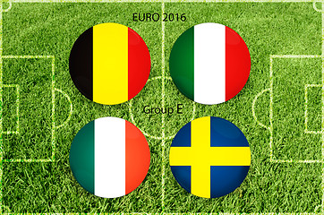 Image showing Euro cup group E