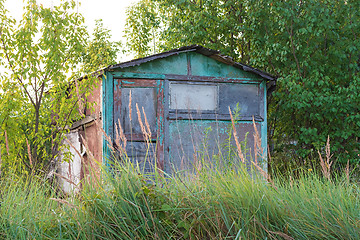 Image showing Abandoned garden house.