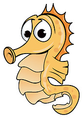 Image showing Seahorse drawing