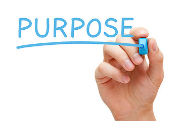 Image showing Purpose Blue Marker