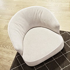 Image showing White fancy armchair