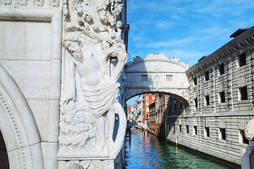 Image showing Bridge of sighs in Venice, Italy