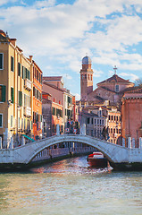Image showing Overview of Grand Canal in Venice, Italy