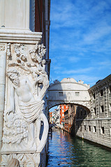 Image showing Bridge of sighs in Venice, Italy