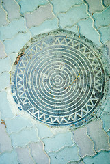 Image showing Old manhole in Kaliningrad