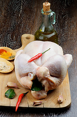 Image showing Raw Chicken Ready to Roast
