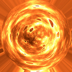 Image showing fire planet