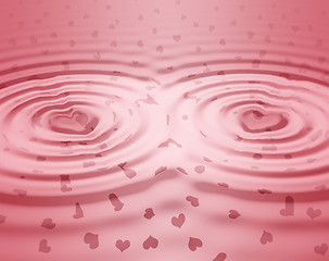 Image showing pink ripples