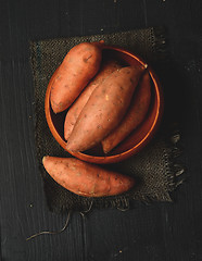 Image showing Raw sweet potato