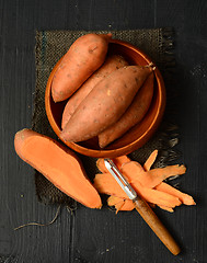 Image showing Raw sweet potato