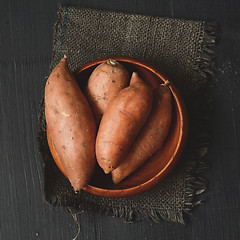 Image showing Raw sweet potato