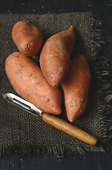 Image showing Raw sweet potato