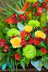Image showing wedding bouquet closeup