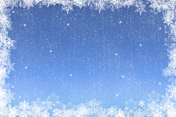 Image showing snowflake frame