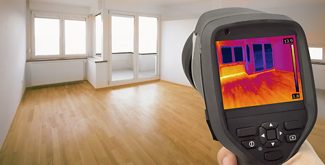 Image showing Heat Leak Infrared Detection