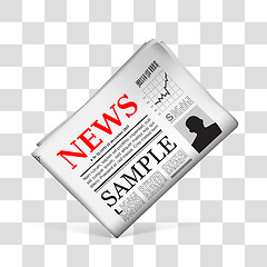 Image showing Blank newspaper. Vector illustration