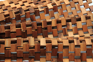 Image showing wooden cubes texture